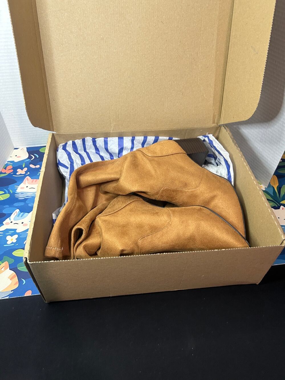Boden Flat Stretch Boots Acron Size 40 / US 9